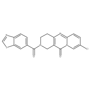 2-(benzo[d]thiazole-6-carbonyl)-8-chloro-3,4-dihydro-1H-dipyrido[1,2-a:4',3'-d]pyrimidin-11(2H)-one结构式