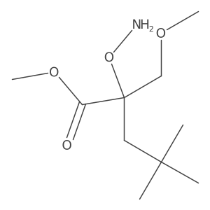 Methyl 2-(aminooxy)-2-(methoxymethyl)-4,4-dimethylpentanoate结构式