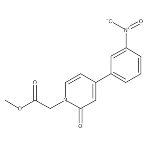 Methyl 2-[4-(3-nitrophenyl)-2-oxo-1,2-dihydropyridin-1-yl]acetate Structure