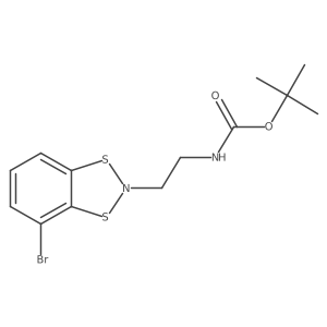 tert-Butyl N-[2-(4-bromo-2H-1,3,2-benzodithiazol-2-yl)ethyl]carbamate Structure