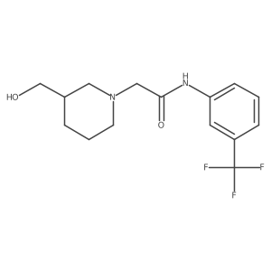 2-[3-(hydroxymethyl)piperidin-1-yl]-N-[3-(trifluoromethyl)phenyl]acetamide Structure