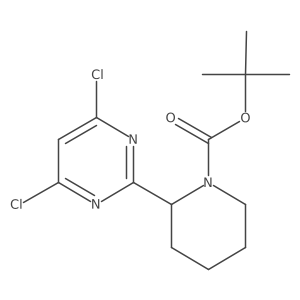 tert-Butyl 2-(4,6-dichloropyrimidin-2-yl)piperidine-1-carboxylate结构式