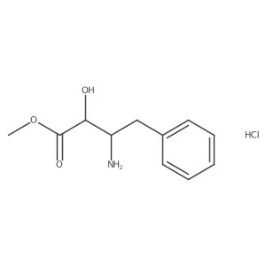 methyl(3S)-3-amino-2-hydroxy-4-phenylbutanoatehydrochloride结构式
