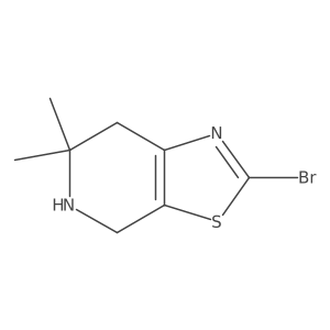 2-Bromo-6,6-dimethyl-4,5,6,7-tetrahydrothiazolo[5,4-c]pyridine结构式