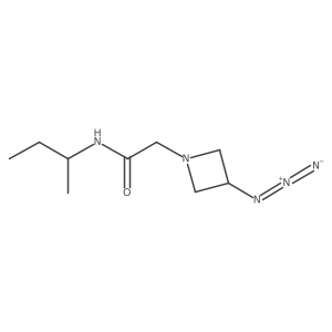 2-(3-azidoazetidin-1-yl)-N-(sec-butyl)acetamide结构式