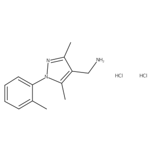 1-[3,5-Dimethyl-1-(2-methylphenyl)-1h-pyrazol-4-yl]methanamine dihydrochloride Structure
