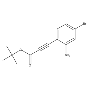 Tert-butyl 3-(2-amino-4-bromophenyl)prop-2-ynoate结构式