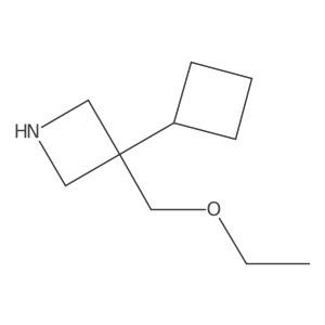 3-Cyclobutyl-3-(ethoxymethyl)azetidine结构式