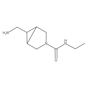 6-(aminomethyl)-N-ethyl-3-azabicyclo[3.1.0]hexane-3-carboxamide结构式
