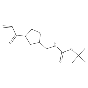 tert-butyl N-{[4-(prop-2-enoyl)oxolan-2-yl]methyl}carbamate结构式
