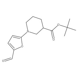 Tert-butyl 1-(5-formylfuran-2-yl)piperidine-3-carboxylate结构式
