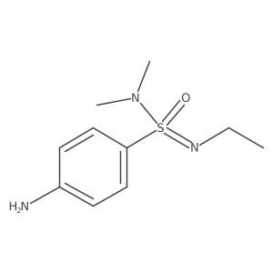 4-amino-N-ethyl-N,N-dimethylbenzene-1-sulfonoimidamide结构式