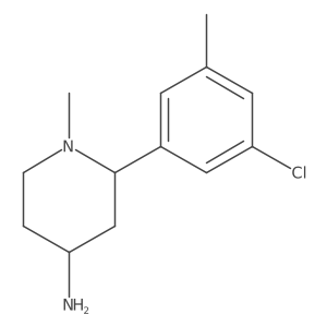 2-(3-Chloro-5-methylphenyl)-1-methylpiperidin-4-amine Structure