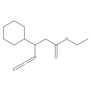 Ethyl 3-cyclohexyl-3-isothiocyanatopropanoate结构式