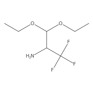 3,3-Diethoxy-1,1,1-trifluoropropan-2-amine Structure