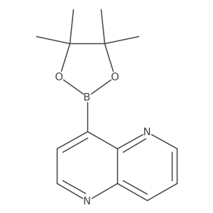 4-(4,4,5,5-tetramethyl-1,3,2-dioxaborolan-2-yl)-1,5-naphthyridine结构式