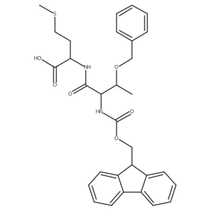 (2R)-2-[(2R,3S)-3-(benzyloxy)-2-({[(9H-fluoren-9-yl)methoxy]carbonyl}amino)butanamido]-4-(methylsulfanyl)butanoic acid Structure