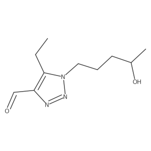 5-ethyl-1-(4-hydroxypentyl)-1H-1,2,3-triazole-4-carbaldehyde Structure