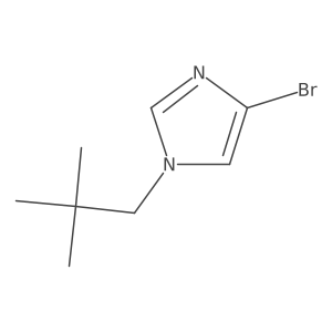 4-bromo-1-(2,2-dimethylpropyl)-1H-imidazole结构式