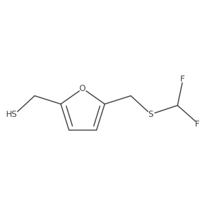 (5-{[(Difluoromethyl)sulfanyl]methyl}furan-2-yl)methanethiol结构式