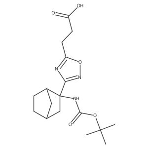 3-[3-(2-{[(Tert-butoxy)carbonyl]amino}bicyclo[2.2.1]heptan-2-yl)-1,2,4-oxadiazol-5-yl]propanoic acid Structure