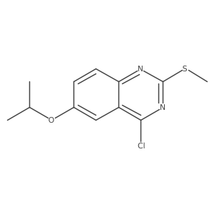 4-Chloro-2-(methylsulfanyl)-6-(propan-2-yloxy)quinazoline Structure