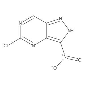 5-Chloro-3-nitro-1H-pyrazolo[4,3-d]pyrimidine结构式