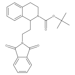 tert-butyl 1-[2-(1,3-dioxo-2,3-dihydro-1H-isoindol-2-yl)ethyl]-1,2,3,4-tetrahydroisoquinoline-2-carboxylate结构式