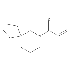 1-(2,2-Diethylthiomorpholin-4-yl)prop-2-en-1-one结构式
