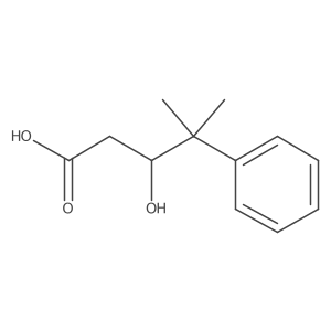 (3S)-3-hydroxy-4-methyl-4-phenylpentanoic acid结构式