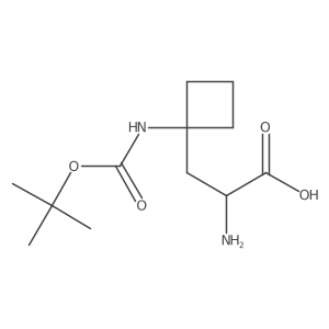 2-Amino-3-(1-{[(tert-butoxy)carbonyl]amino}cyclobutyl)propanoic acid Structure