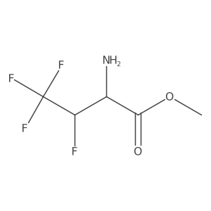 Methyl 2-amino-3,4,4,4-tetrafluorobutanoate结构式