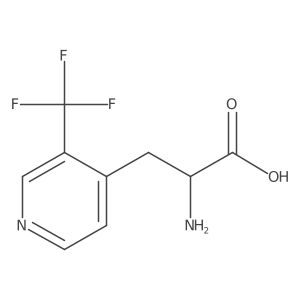 2-Amino-3-[3-(trifluoromethyl)pyridin-4-yl]propanoic acid Structure