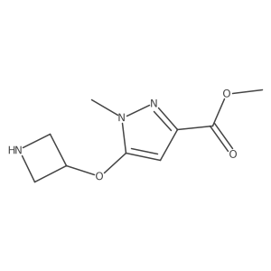 methyl 5-(azetidin-3-yloxy)-1-methyl-1H-pyrazole-3-carboxylate Structure
