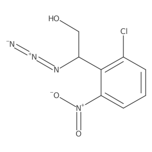 2-Azido-2-(2-chloro-6-nitrophenyl)ethan-1-ol结构式