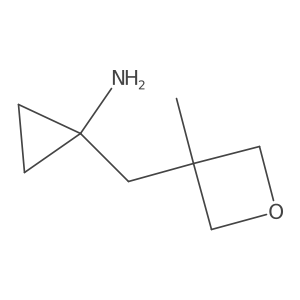 1-[(3-Methyloxetan-3-yl)methyl]cyclopropan-1-amine结构式