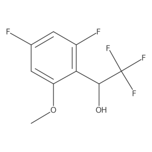 1-(2,4-Difluoro-6-methoxyphenyl)-2,2,2-trifluoroethan-1-ol Structure