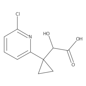 2-[1-(6-Chloropyridin-2-yl)cyclopropyl]-2-hydroxyacetic acid Structure