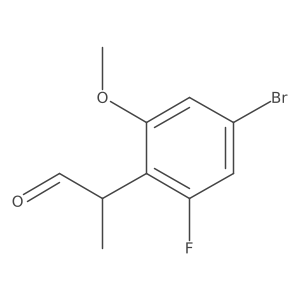 2-(4-Bromo-2-fluoro-6-methoxyphenyl)propanal结构式