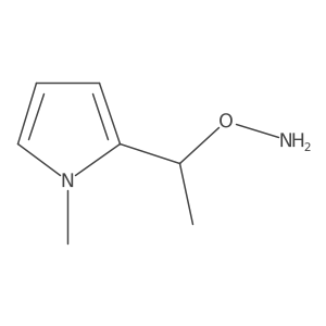 O-[1-(1-methyl-1H-pyrrol-2-yl)ethyl]hydroxylamine Structure