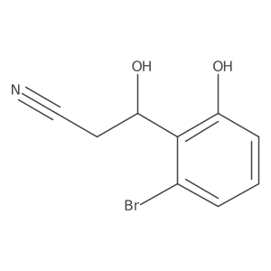 3-(2-Bromo-6-hydroxyphenyl)-3-hydroxypropanenitrile结构式