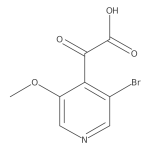 2-(3-Bromo-5-methoxypyridin-4-yl)-2-oxoacetic acid结构式