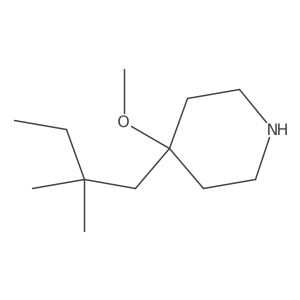 4-(2,2-Dimethylbutyl)-4-methoxypiperidine结构式