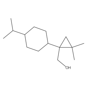 {2,2-Dimethyl-1-[4-(propan-2-yl)cyclohexyl]cyclopropyl}methanol Structure
