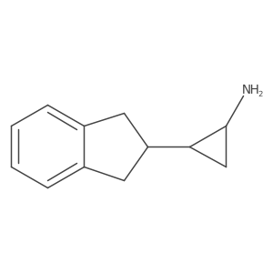 2-(2,3-dihydro-1H-inden-2-yl)cyclopropan-1-amine Structure