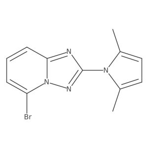 5-Bromo-2-(2,5-dimethyl-1H-pyrrol-1-yl)-[1,2,4]triazolo[1,5-a]pyridine结构式