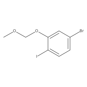 4-Bromo-1-iodo-2-(methoxymethoxy)benzene结构式