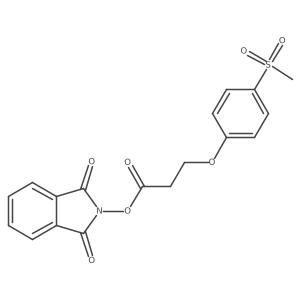 1,3-dioxo-2,3-dihydro-1H-isoindol-2-yl 3-(4-methanesulfonylphenoxy)propanoate Structure