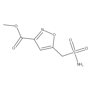 Methyl 5-(sulfamoylmethyl)-1,2-oxazole-3-carboxylate Structure