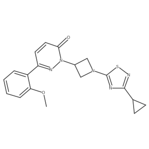 2-[1-(3-Cyclopropyl-1,2,4-thiadiazol-5-yl)azetidin-3-yl]-6-(2-methoxyphenyl)-2,3-dihydropyridazin-3-one Structure
